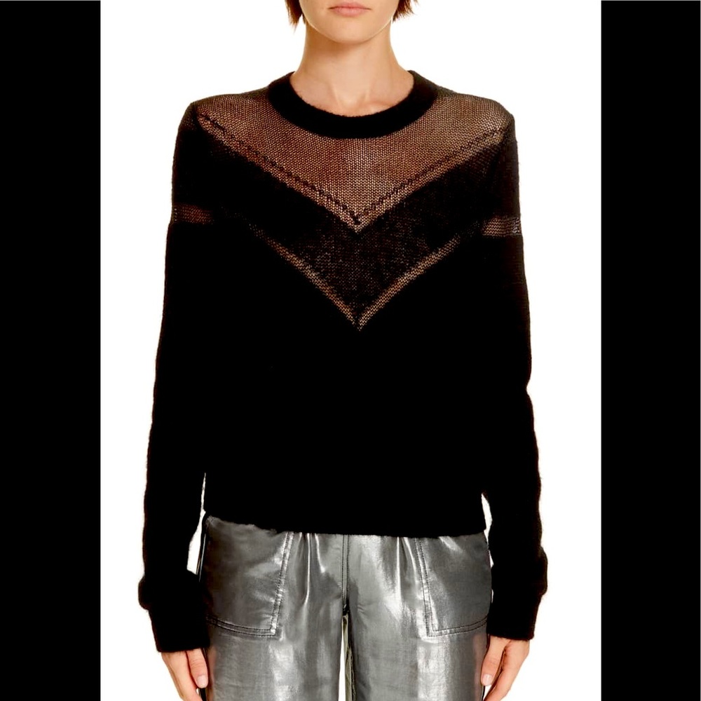 Rag & Bone
Sheer Chevron Sweater